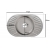 Zlew zlewozmywak  jednokomorowy z dwoma ociekaczami wpuszczany stalowy 77x50 + syfon Metalhurt XZ31 dekor
